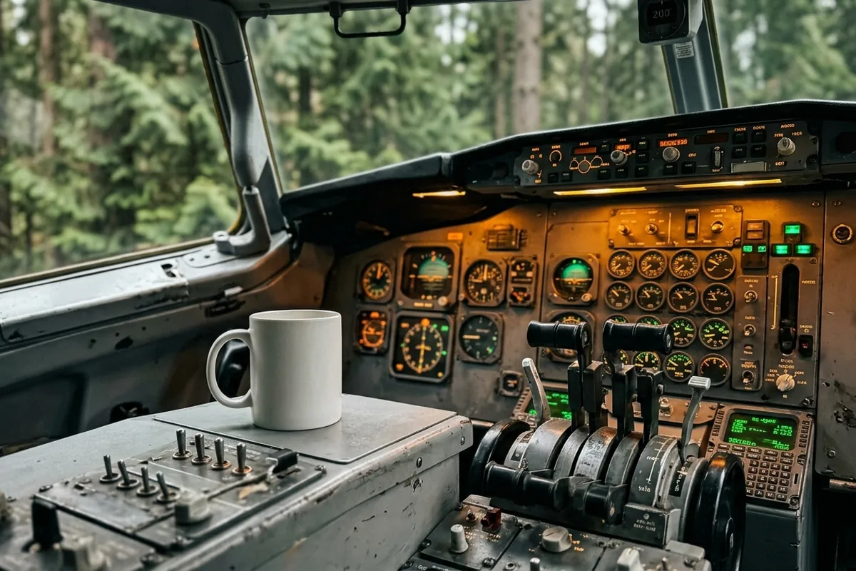 Mieszka w porzuconym Boeingu 727 w środku lasu. Zdradza, ile kosztuje życie w samolocie