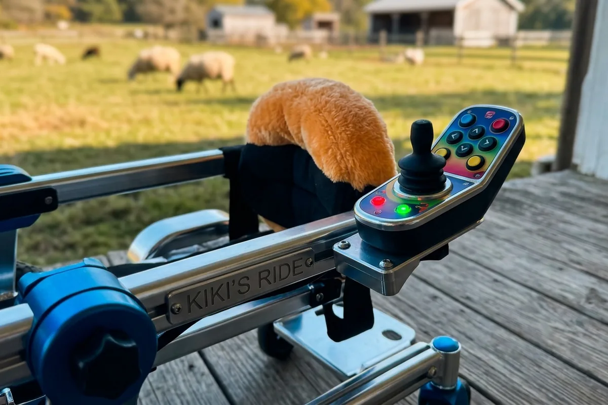 Owca w „Lamborghini”? Poznaj Kiki, która pędzi przez życie mimo paraliżu