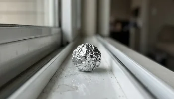Włóż kulkę z folii aluminiowej do szyn okiennych. Ten trik uratuje Twoje okna przed zatarciem